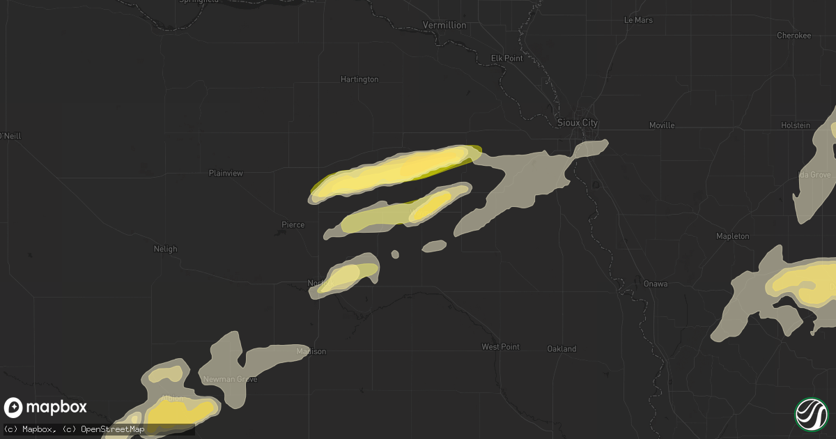 Hail map in Wayne, NE on August 31, 2014