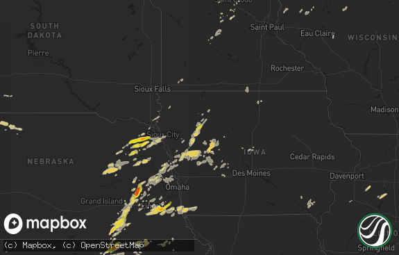 Hail map preview on 08-31-2014