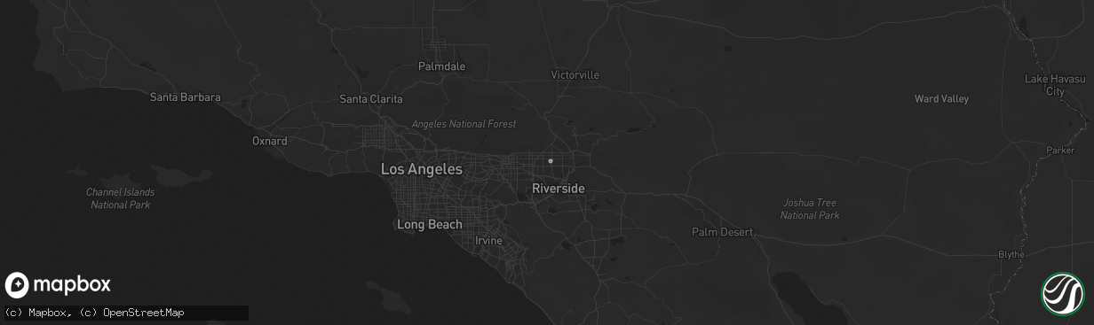 Hail map in Fontana, CA on August 31, 2017