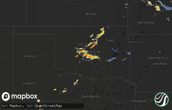 Hail map preview on 08-31-2020