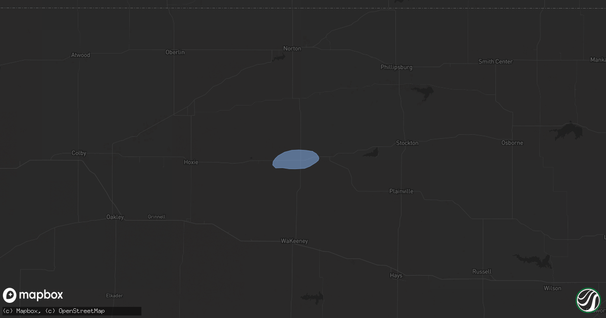 Hail map in Hill City, KS on August 31, 2022