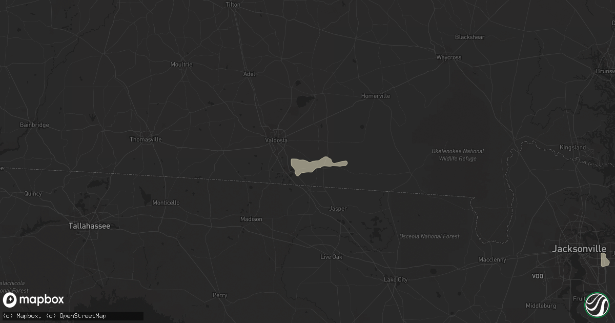 Hail map in Lake Park, GA on August 31, 2022