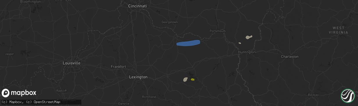 Hail map in Flemingsburg, KY on August 31, 2024