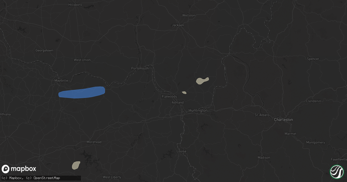 Hail map in Ironton, OH on August 31, 2024