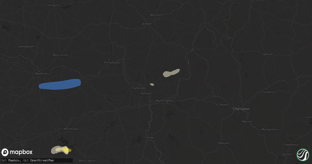 Hail map in Kitts Hill, OH on August 31, 2024