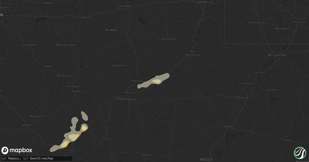 Hail map in Newport, OH on August 31, 2024