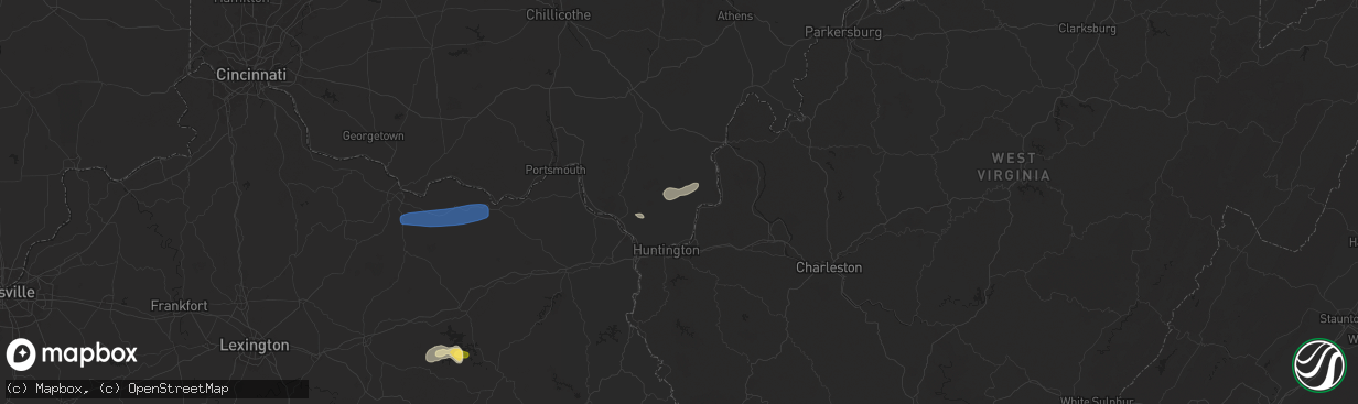 Hail map in Scottown, OH on August 31, 2024