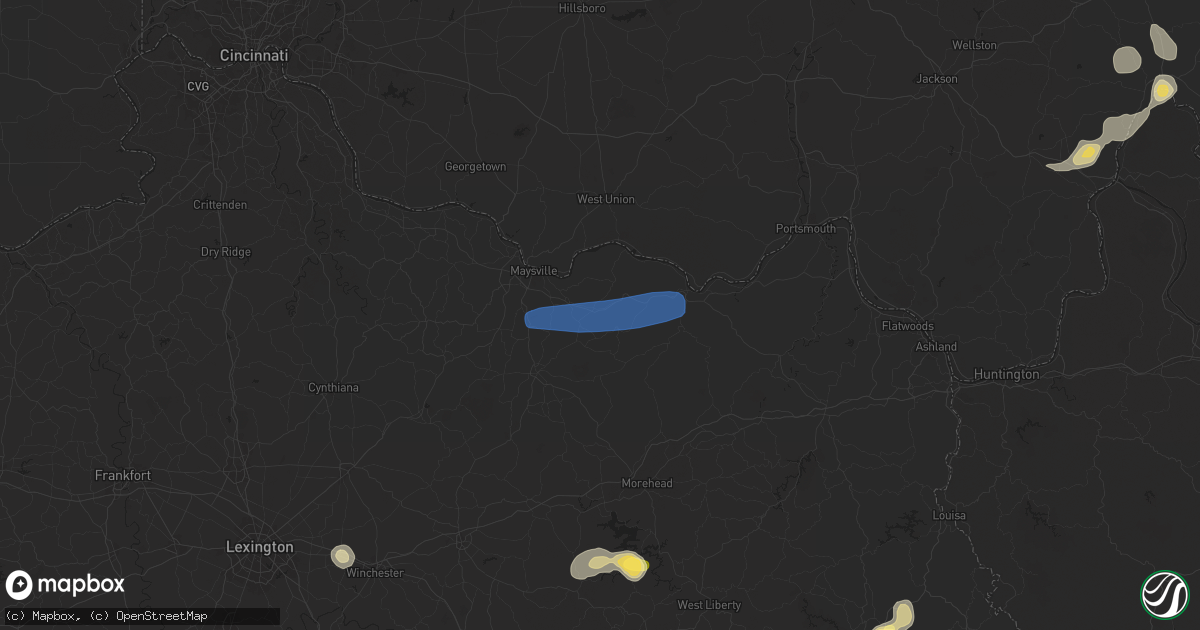Hail map in Tollesboro, KY on August 31, 2024