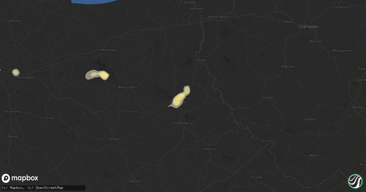 Hail map in Tutor Key, KY on August 31, 2024