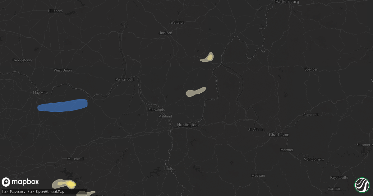 Hail map in Willow Wood, OH on August 31, 2024
