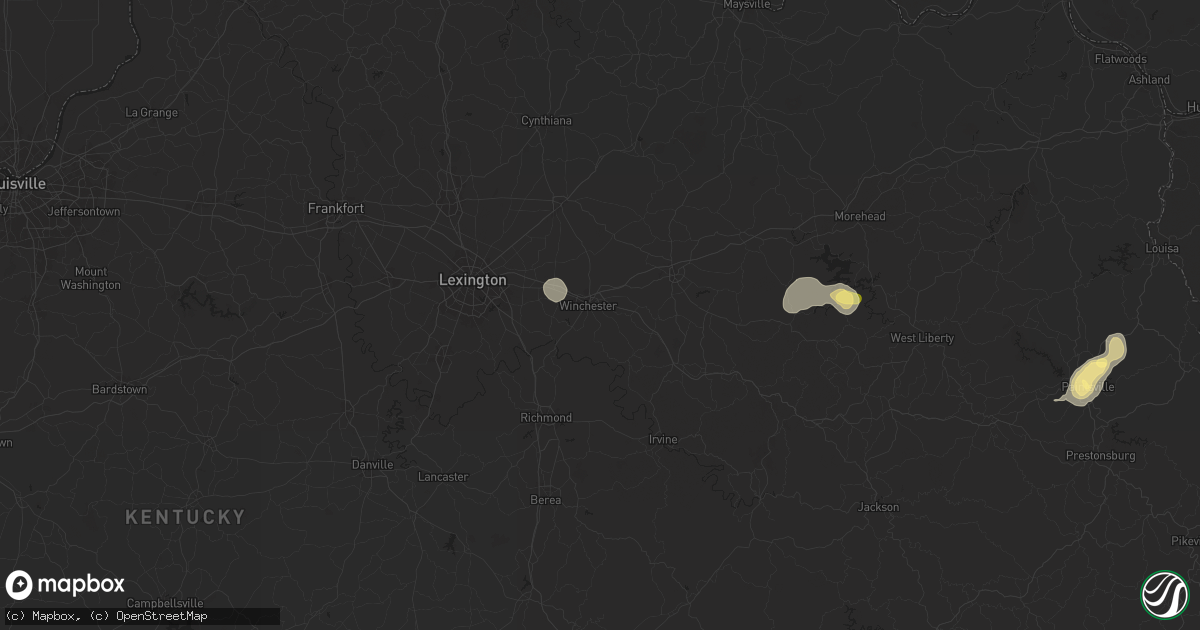 Hail map in Winchester, KY on August 31, 2024