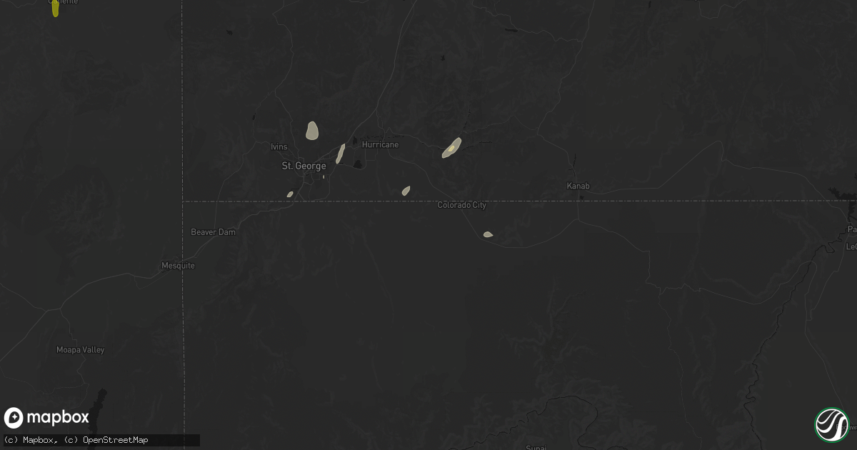 Hail map in Colorado City, AZ on August 31, 2026