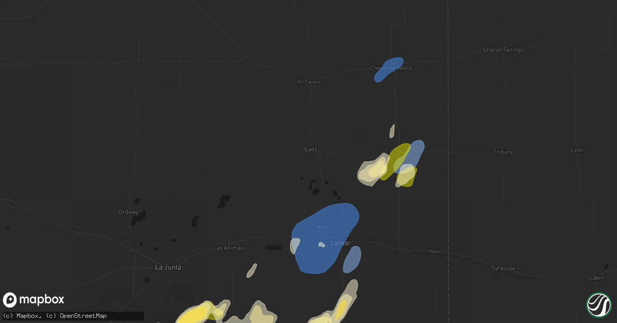 Hail map in Eads, CO on August 31, 2026