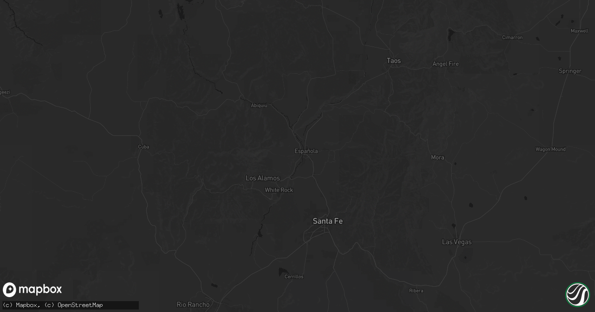 Hail map in Espanola, NM on August 31, 2026