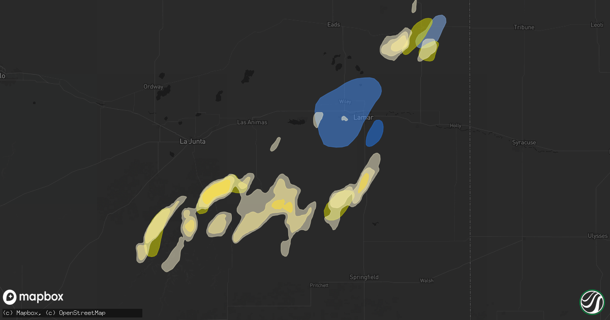 Hail map in Hasty, CO on August 31, 2026