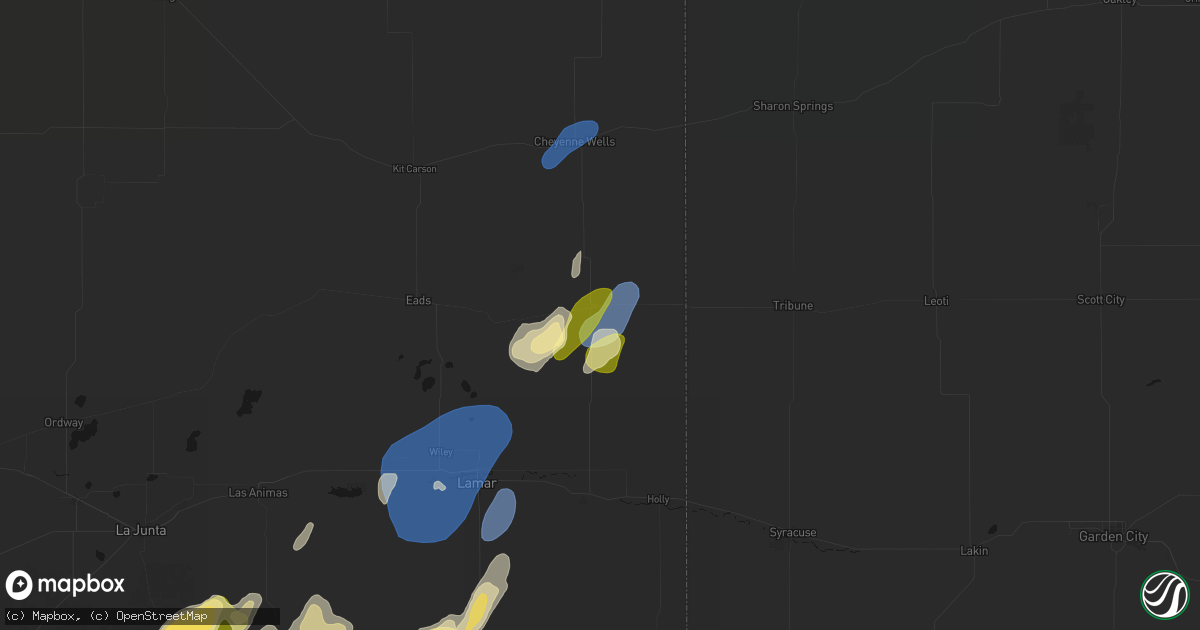 Hail map in Sheridan Lake, CO on August 31, 2026