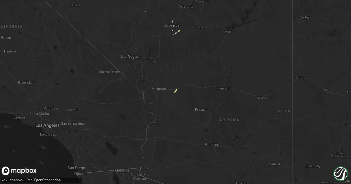 Hail map on August 31, 2026