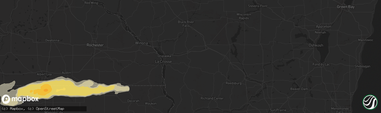 Hail map in Saint Ansgar, IA on September 1, 2011