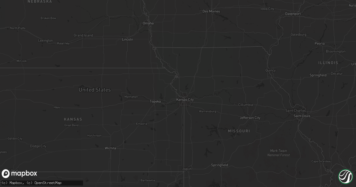 Hail map on September 1, 2011