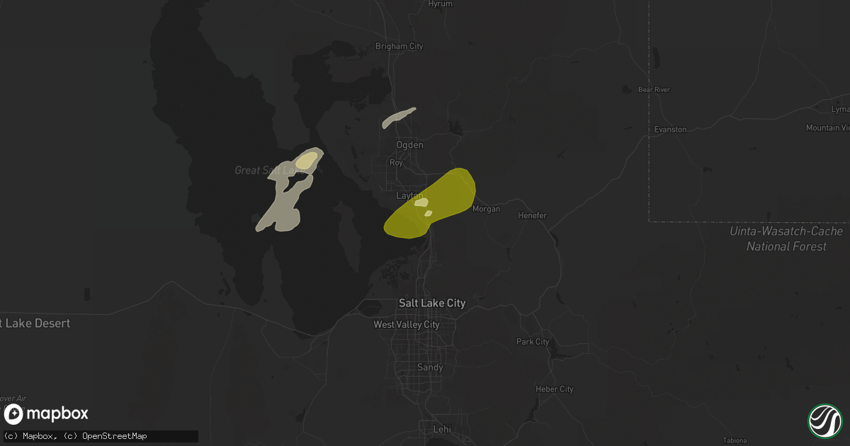 Hail map in Kaysville, UT on September 1, 2012