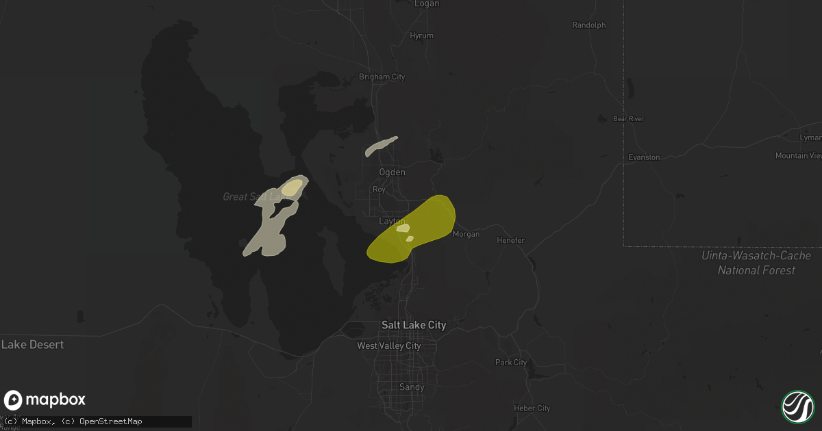 Hail map in Layton, UT on September 1, 2012