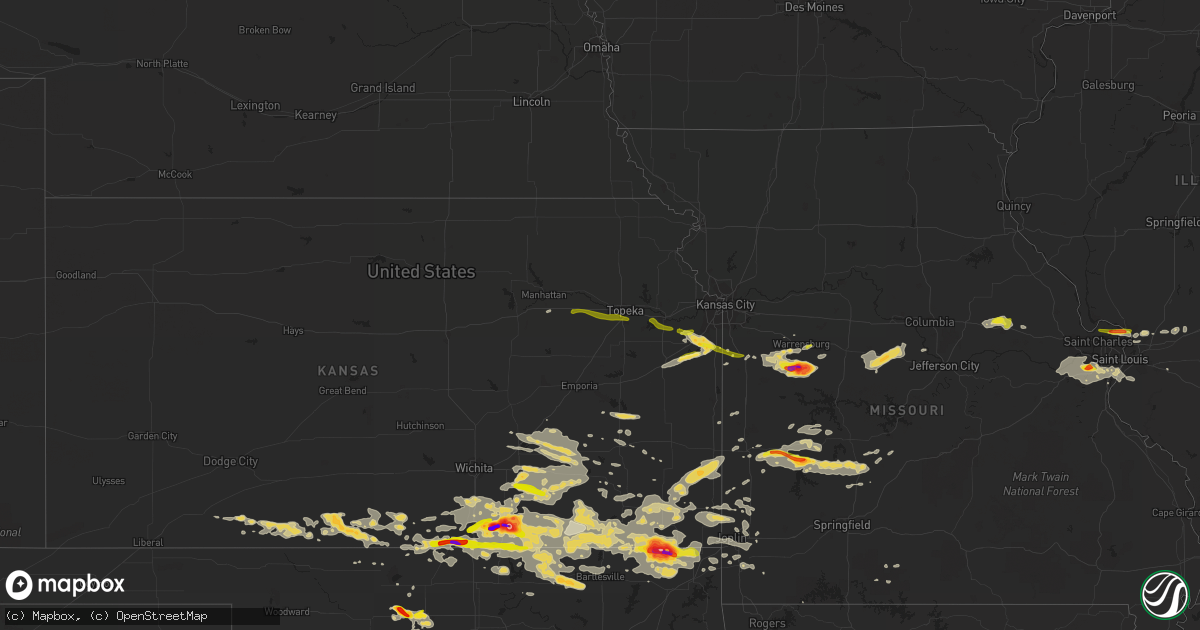 Hail map on September 1, 2014