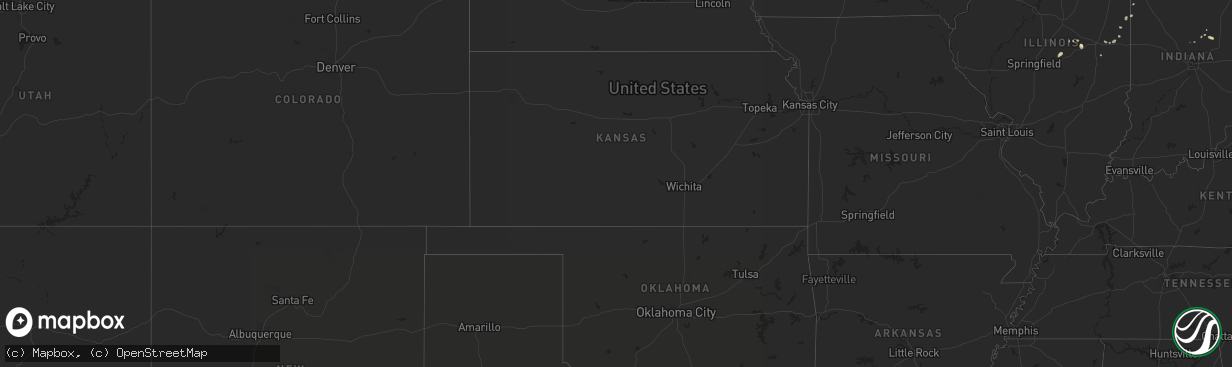 Hail map in Arizona on September 1, 2015