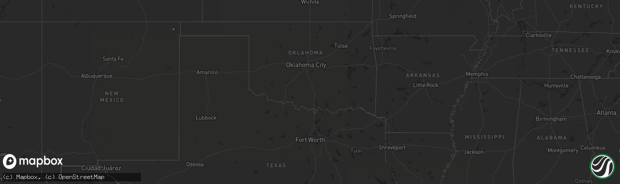 Hail map on September 1, 2015