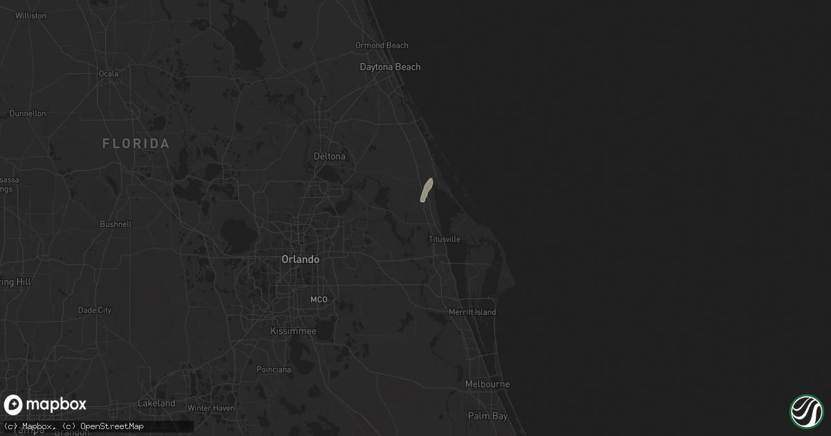 Hail map in Mims, FL on September 1, 2016