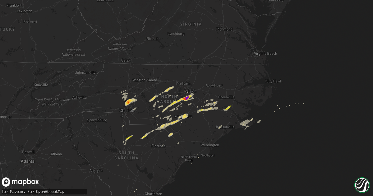 Hail map on September 1, 2017