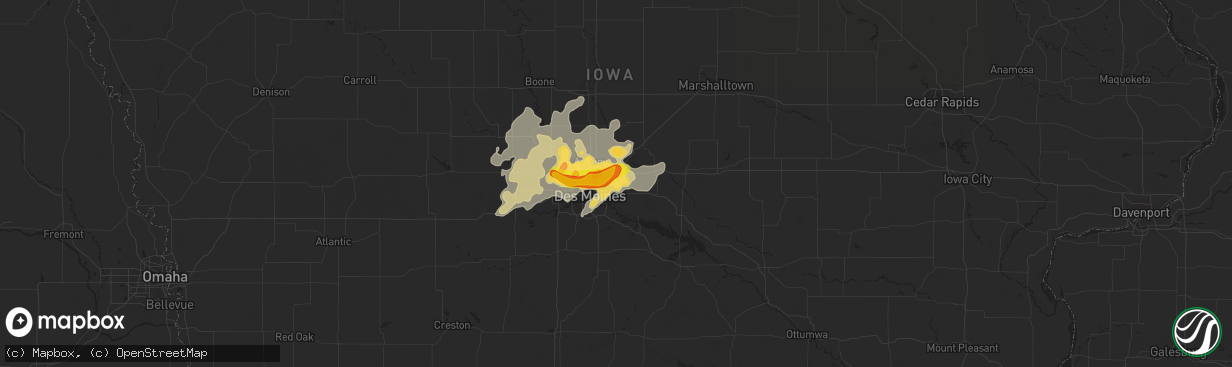 Hail map in Altoona, IA on September 1, 2018