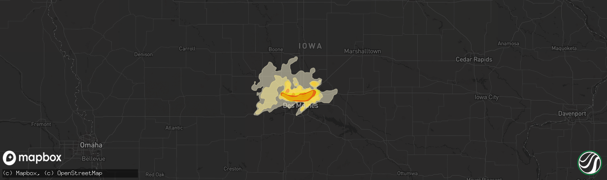 Hail map in Ankeny, IA on September 1, 2018