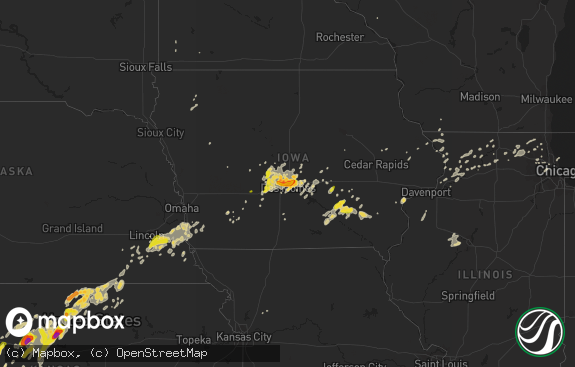 Hail map preview on 09-01-2018