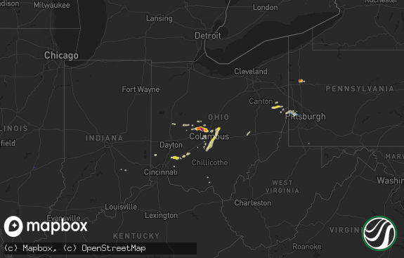 Hail map preview on 09-01-2019