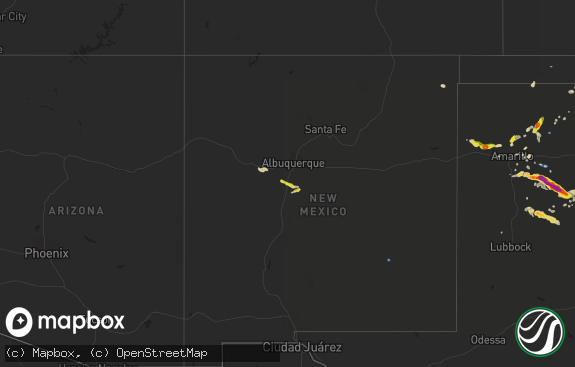 Hail map preview on 09-01-2020