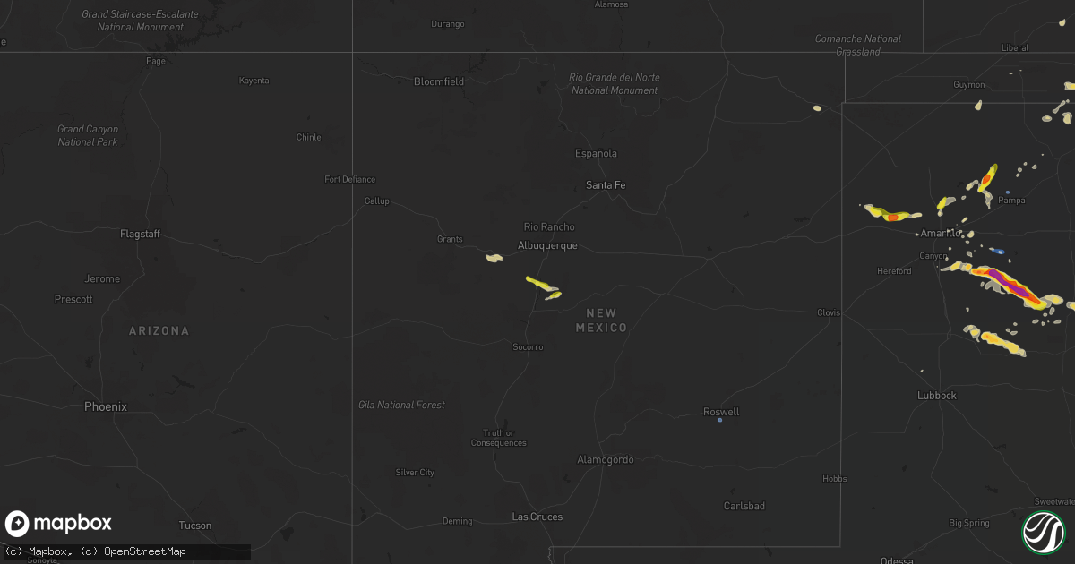 Hail map on September 1, 2020