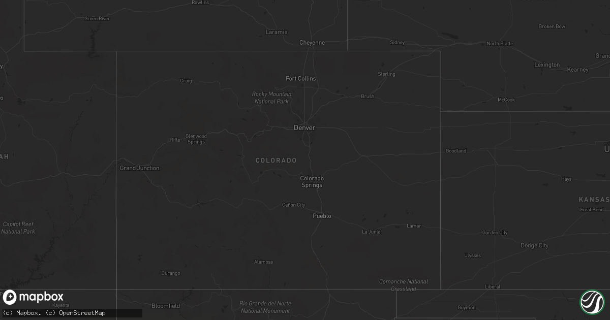 Hail map in Arizona on September 1, 2023