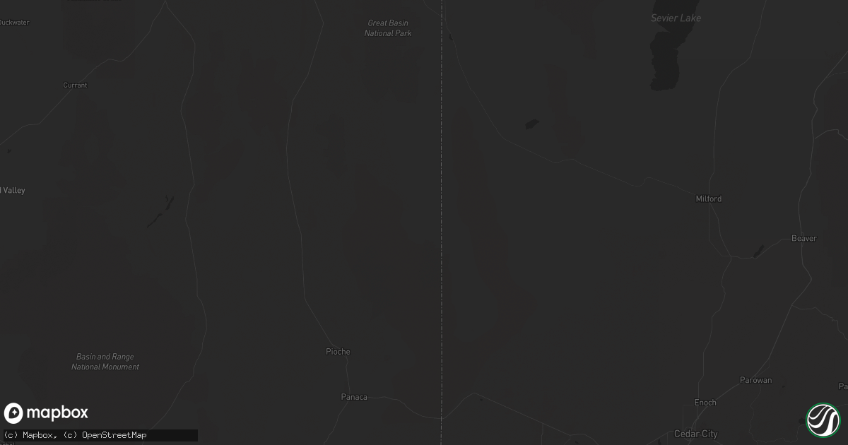 Hail map in Fort Irwin, CA on September 1, 2023