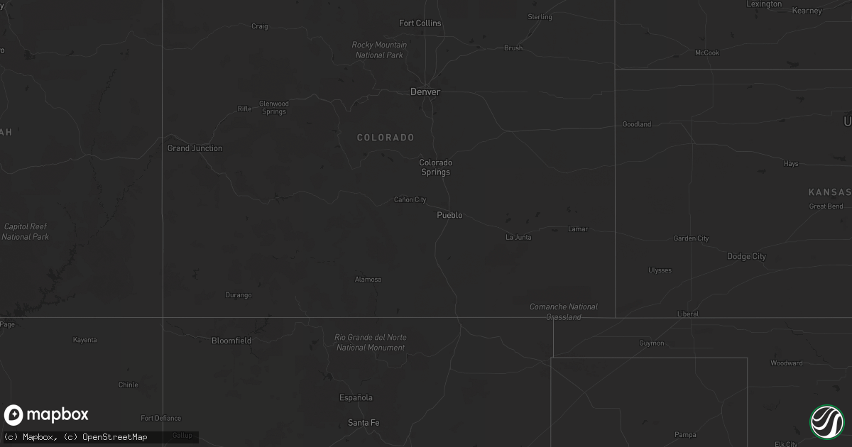 Hail map on September 1, 2023