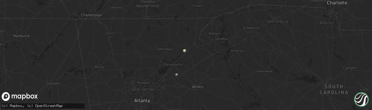 Hail map in Alto, GA on September 1, 2024