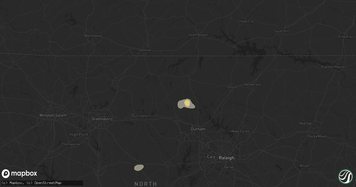 Hail map in Hurdle Mills, NC on September 1, 2024