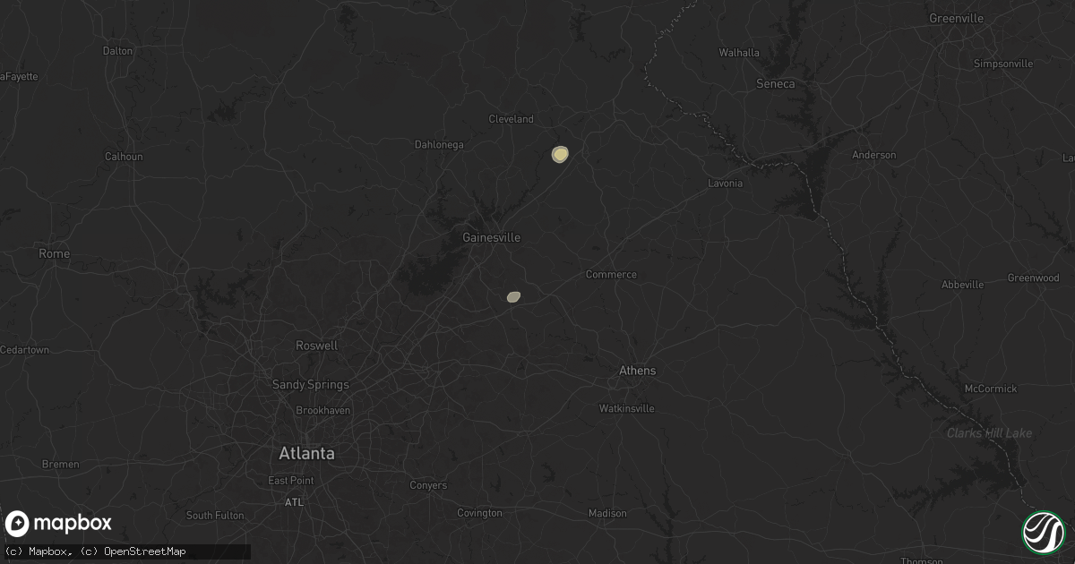 Hail map in Pendergrass, GA on September 1, 2024
