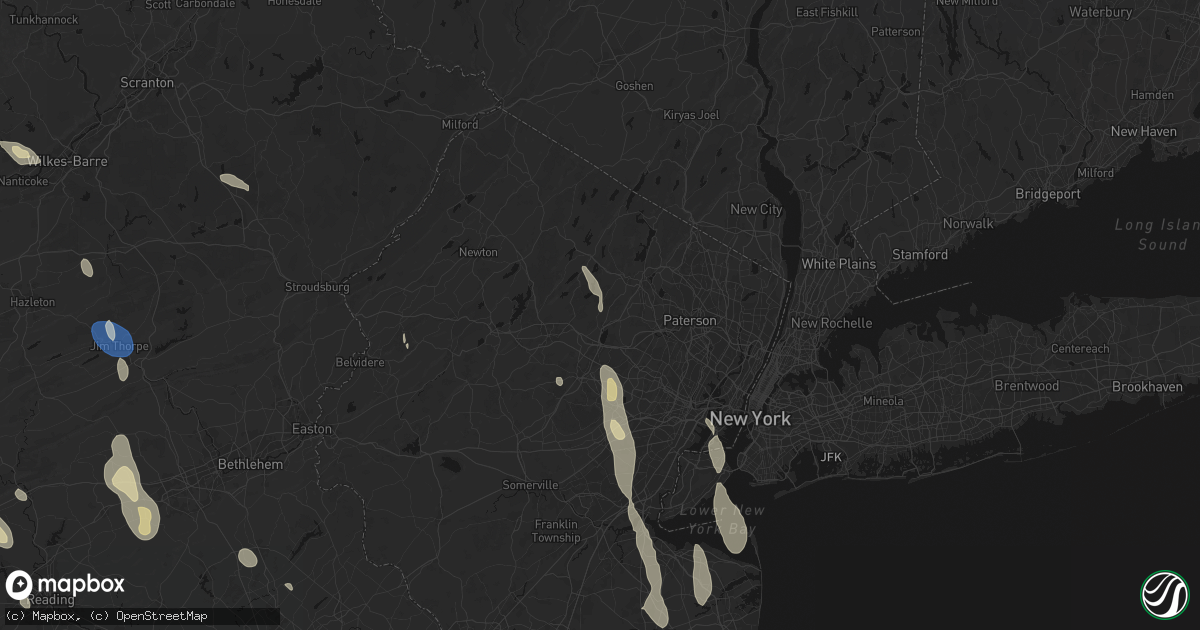 Hail map in Boonton, NJ on September 1, 2026