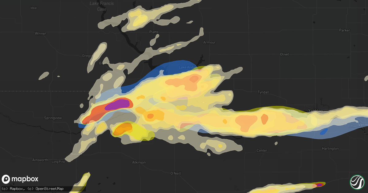 Hail map in Bristow, NE on September 1, 2026