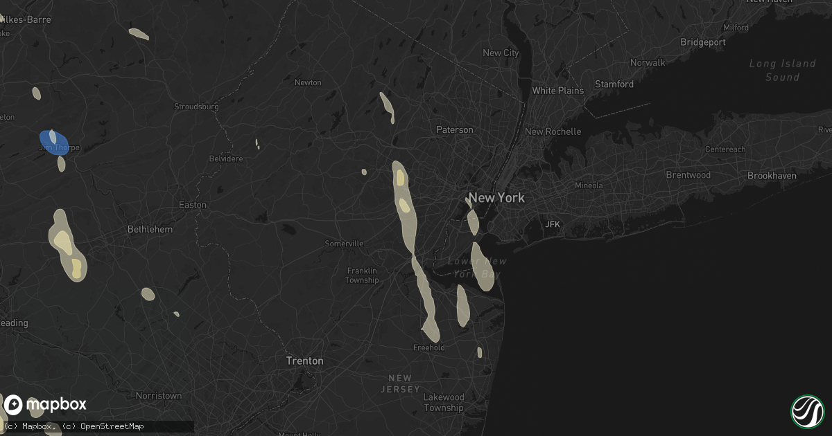 Hail map in Garwood, NJ on September 1, 2026