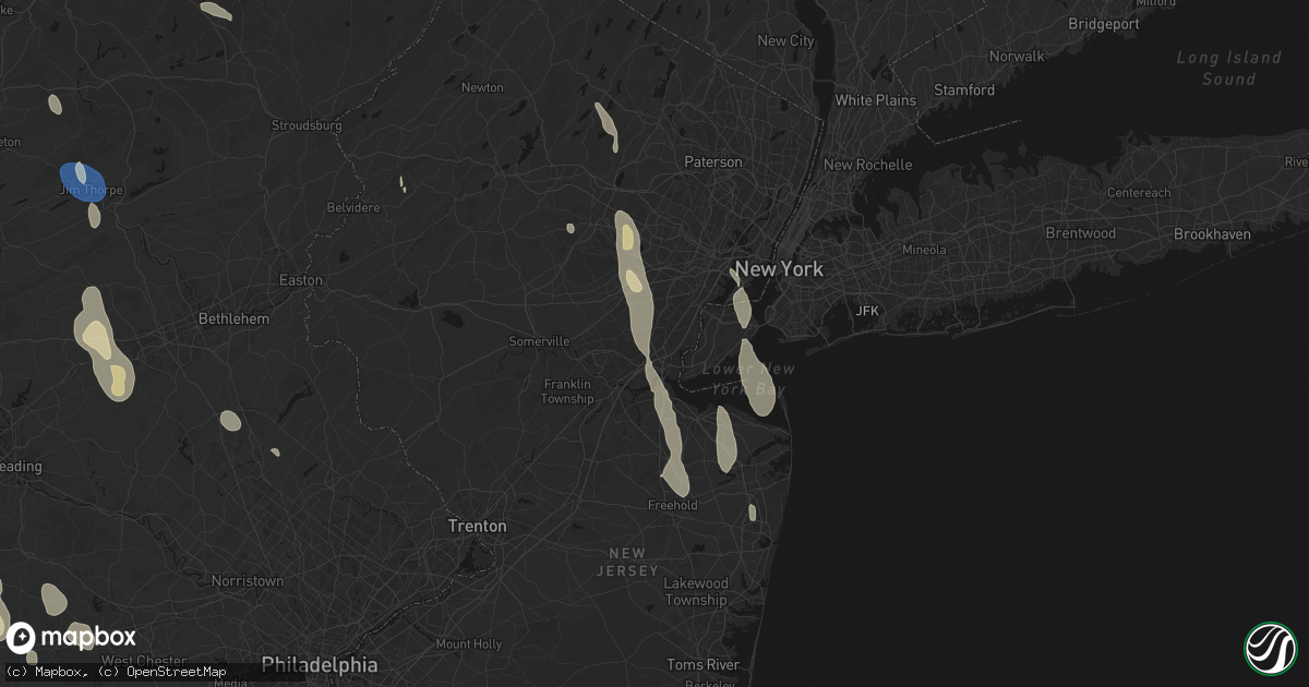 Hail map in Iselin, NJ on September 1, 2026