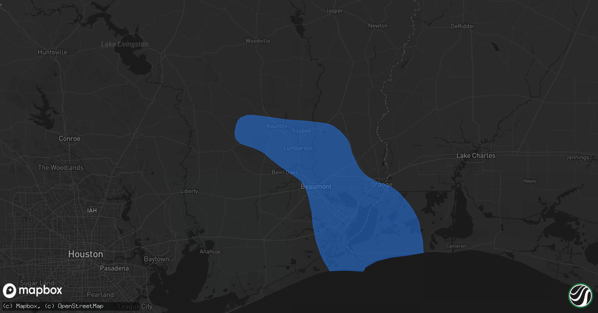 Hail map in Lumberton, TX on September 1, 2026