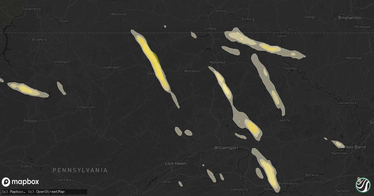 Hail map in Morris, PA on September 1, 2026