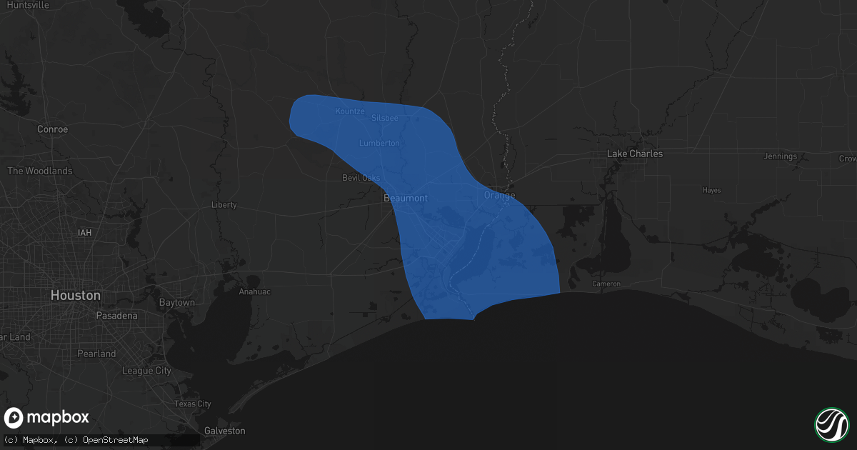 Hail map in Nederland, TX on September 1, 2026
