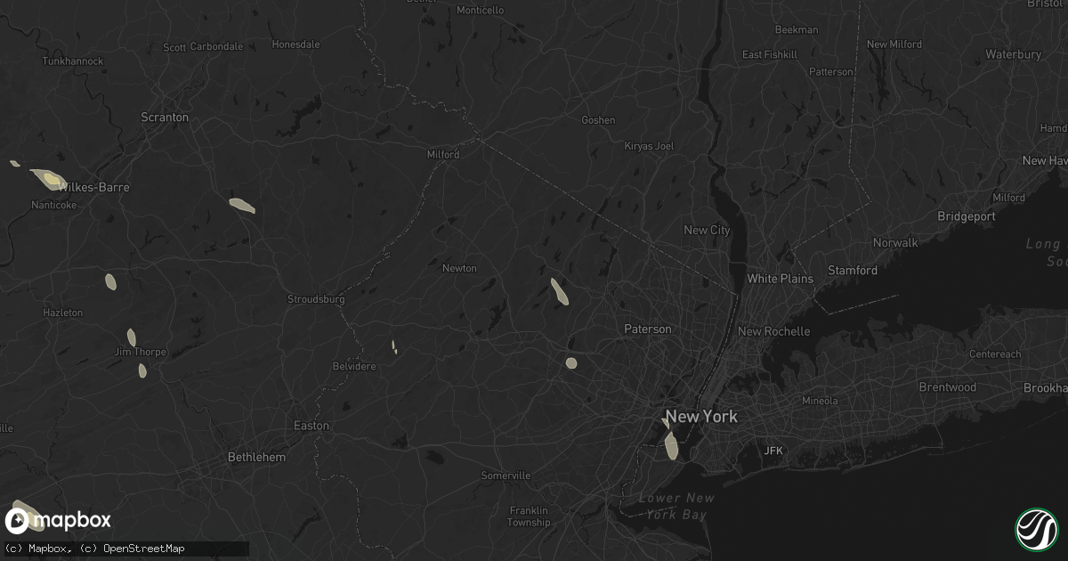 Hail map in Oak Ridge, NJ on September 1, 2026